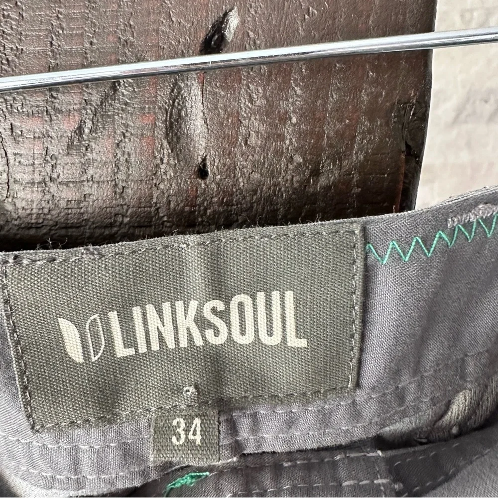 LINKSOUL Grey “Boardwalker” Hybrid Shorts Size 34 New with Tags